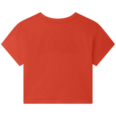 Playera corta MICHAEL KORS roja para niñas y adolescentes